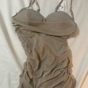 Show Off The Glitz Glitter Midi Dress